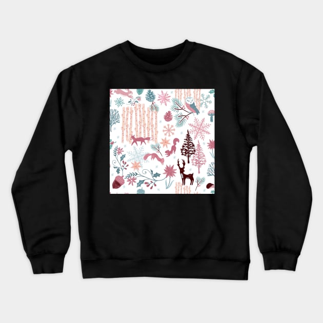 Woodland wonderland Crewneck Sweatshirt by Papergrape